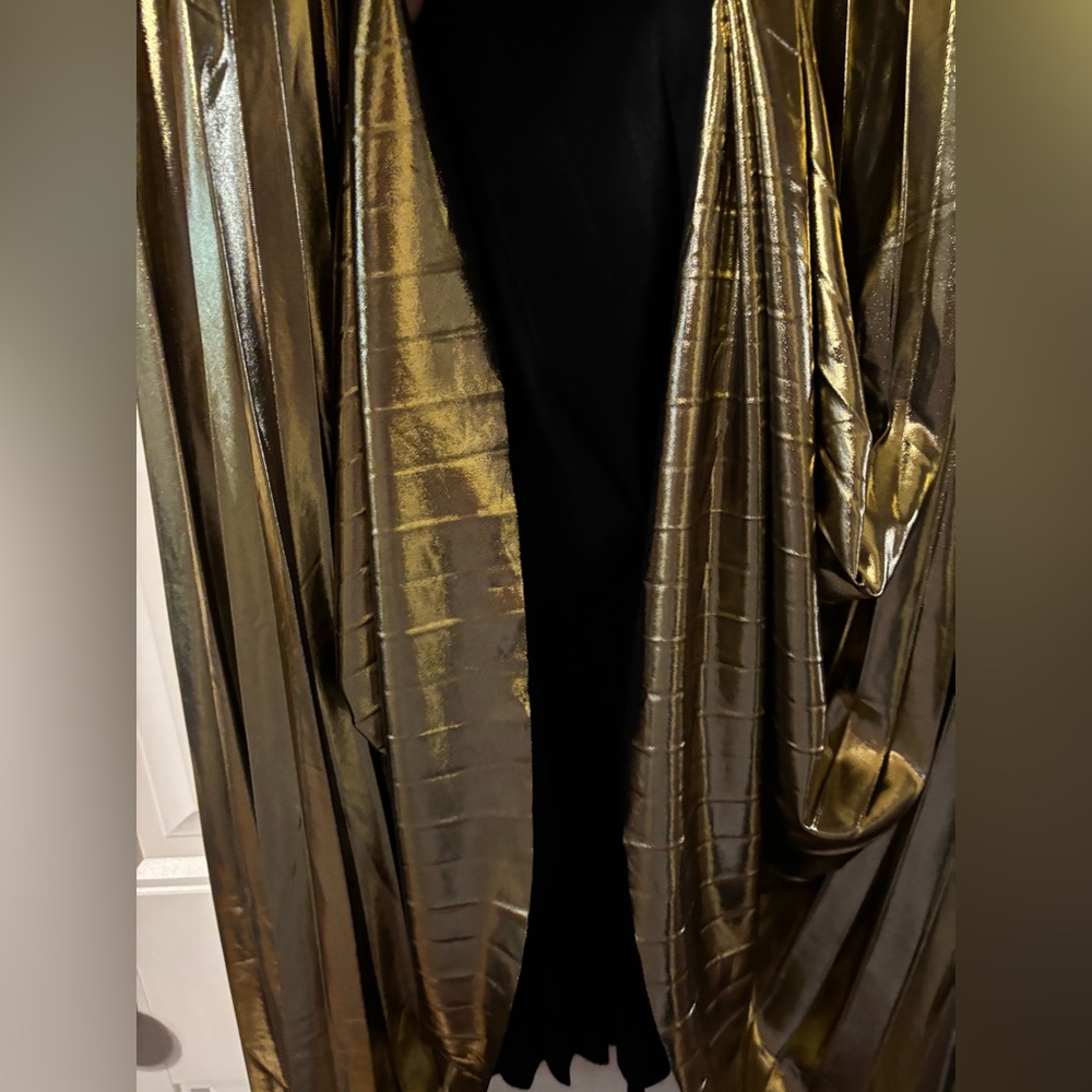 Dressed in Lala Metallic Pleated Midi Skirt in 24 Karat
Gold - Picture 10 of 12